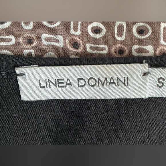 Linea Domani Art-to-Wear Geometric Patchwork Zip Detail Midi Dress - Size S - Picture 6 of 7